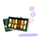 Chocolate coated date box 12 pieces