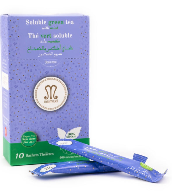 Thé vert à la menthe sans sucre pour 40 personnes